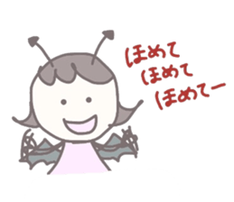 the kind angel & the mean devil sticker #10190877