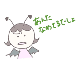 the kind angel & the mean devil sticker #10190883