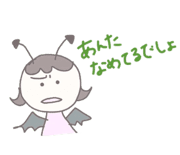 the kind angel & the mean devil sticker #10190883