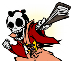 skeleton_samurai sticker #10191099