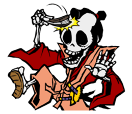 skeleton_samurai sticker #10191101