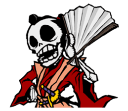 skeleton_samurai sticker #10191104