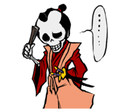 skeleton_samurai sticker #10191118