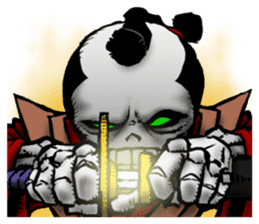 skeleton_samurai sticker #10191133