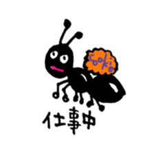 Greetings of the ant sticker #10191359