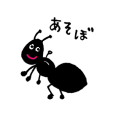 Greetings of the ant sticker #10191366