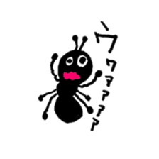 Greetings of the ant sticker #10191370