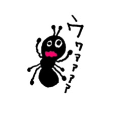 Greetings of the ant sticker #10191370