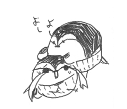 White Wagtail-chan Sticker sticker #10191535