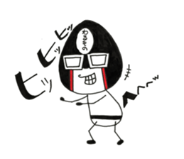 Kind_man vs evil glasses_man sticker #10191537