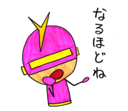 Kind_man vs evil glasses_man sticker #10191542