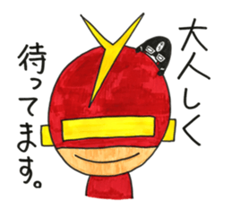 Kind_man vs evil glasses_man sticker #10191544