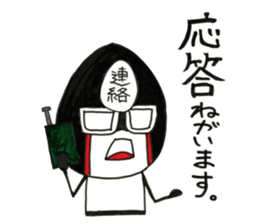 Kind_man vs evil glasses_man sticker #10191545