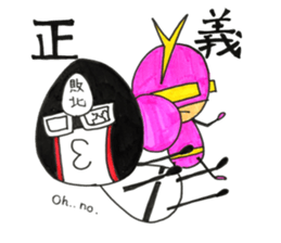 Kind_man vs evil glasses_man sticker #10191550