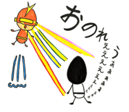 Kind_man vs evil glasses_man sticker #10191554