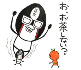 Kind_man vs evil glasses_man sticker #10191555
