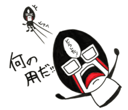 Kind_man vs evil glasses_man sticker #10191565
