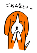 Beagle dogs Love sticker #10191644