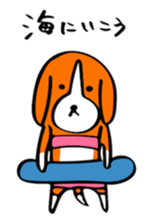 Beagle dogs Love sticker #10191654