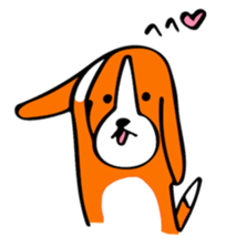 Beagle dogs Love sticker #10191655