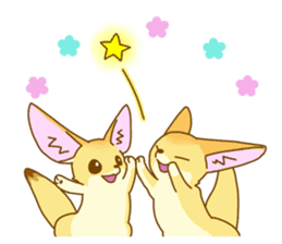 fennec fox: basic sticker sticker #10193432