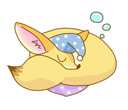 fennec fox: basic sticker by daizu