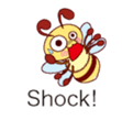 Message of a bee English version sticker #10193834