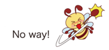 Message of a bee English version sticker #10193837