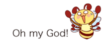 Message of a bee English version sticker #10193839