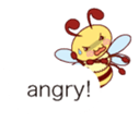 Message of a bee English version sticker #10193843