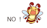 Message of a bee English version sticker #10193844
