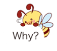 Message of a bee English version sticker #10193848