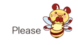 Message of a bee English version sticker #10193850