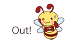 Message of a bee English version sticker #10193853