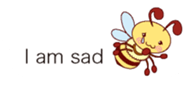 Message of a bee English version sticker #10193857