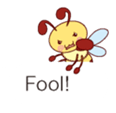 Message of a bee English version sticker #10193861
