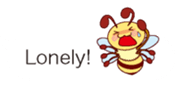 Message of a bee English version sticker #10193863