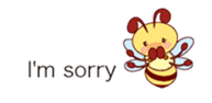 Message of a bee English version sticker #10193867