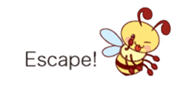 Message of a bee English version sticker #10193869