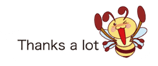 Message of a bee English version sticker #10193871