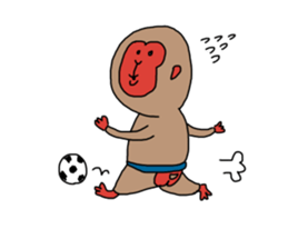 Hurray hurray Nippon monkey sticker #10194073