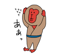 Hurray hurray Nippon monkey sticker #10194078