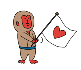 Hurray hurray Nippon monkey sticker #10194079