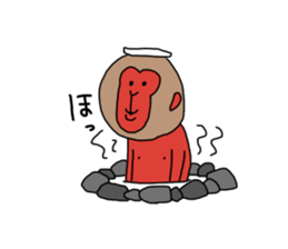 Hurray hurray Nippon monkey sticker #10194081