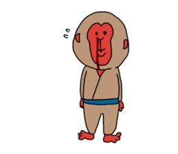 Hurray hurray Nippon monkey sticker #10194083