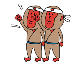 Hurray hurray Nippon monkey sticker #10194089