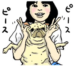 co-chan pug 2 sticker #10194515