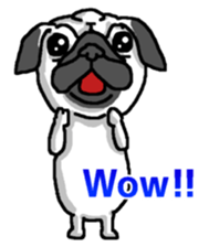 Pug puppy sticker #10194833
