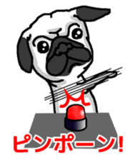 Pug puppy sticker #10194859