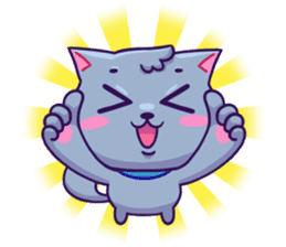 Sway Grey Kitty Cat sticker #10195210